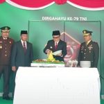 Pj Bupati Tulungagung Bersama Forkopimda Hadiri Upacara Peringatan HUT Ke-79 TNI